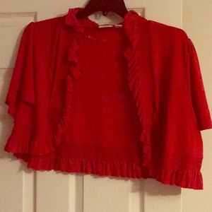 Red shrug - size 22/24W